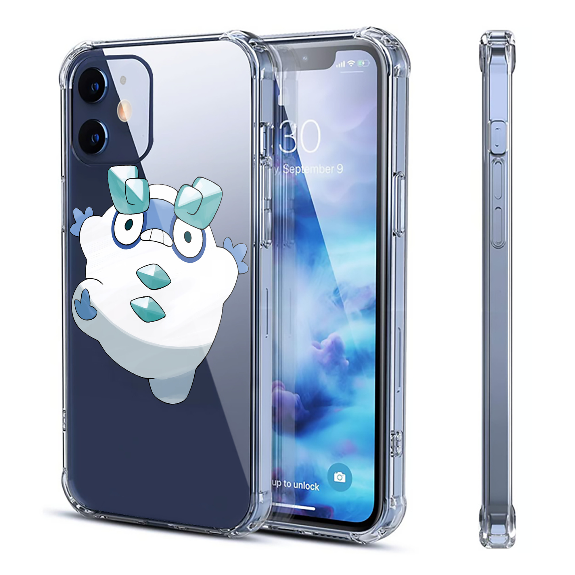 （画像用） ポケットモンスター Pokémon 【iPhone 12シリーズ対応】透明スマホケース（クリアソフトケース）